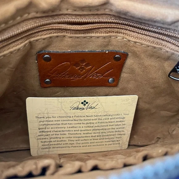 Patricia Nash Cassini Wristlet Ribbons & Raffia Khaki - Picture 4 of 8